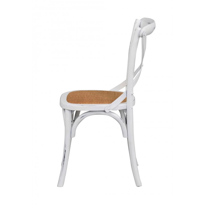 BA Cross Back Dining Chair White